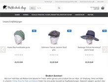 Tablet Screenshot of hut-muehlenbeck-shop.de